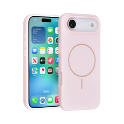 TUNIQ iPhone 17 Air Back cover coque - Magsafe - Full Silicone - Rose
