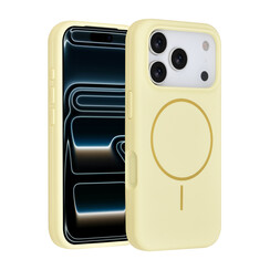 TUNIQ iPhone 17 Pro Backcover hoesje - Magsafe - Full Silicone - Geel