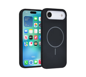 TUNIQ TUNIQ iPhone 17 Air Back cover case - Magsafe - Full Silicone - Black