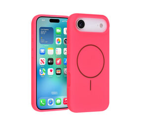 TUNIQ TUNIQ iPhone 17 Air Back cover coque - Magsafe - Full Silicone - Rose vif