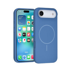 TUNIQ iPhone 17 Air Backcover hoesje - Magsafe - Full Silicone - Blauw
