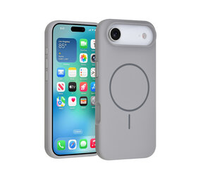 TUNIQ TUNIQ iPhone 17 Air Back-Cover hul - Magsafe - Full Silicone - Grau TUNIQ TUNIQ iPhone 17 Air Back-Cover hul - Magsafe - Full Silicone - Grau