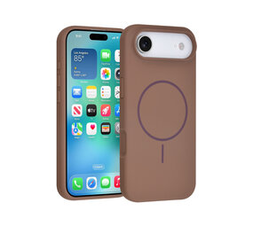 TUNIQ TUNIQ iPhone 17 Air Back cover case - Magsafe - Full Silicone - Brown