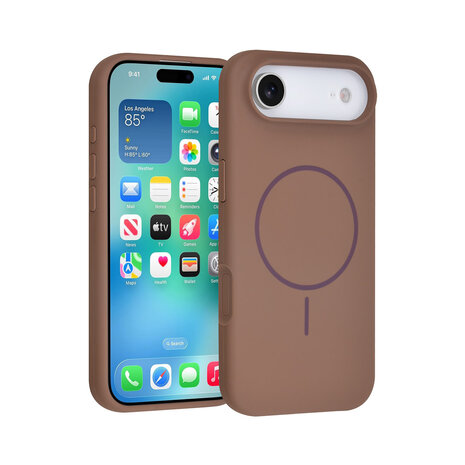 TUNIQ TUNIQ iPhone 17 Air Back cover coque - Magsafe - Full Silicone - Marron TUNIQ TUNIQ iPhone 17 Air Back cover coque - Magsafe - Full Silicone - Marron