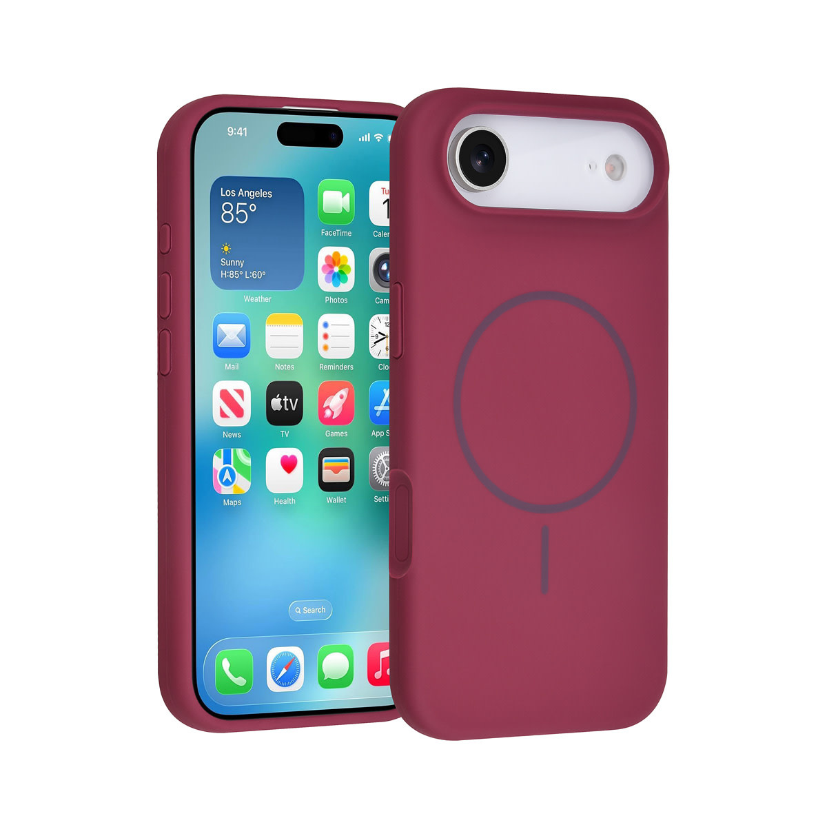 TUNIQ TUNIQ iPhone 17 Air Backcover hoesje - Magsafe - Full Silicone - Paars