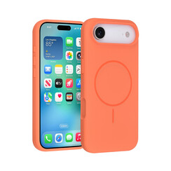 TUNIQ iPhone 17 Air Back cover coque - Magsafe - Full Silicone - Orange