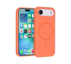 TUNIQ TUNIQ iPhone 17 Air Back-Cover hul - Magsafe - Full Silicone - Orange TUNIQ TUNIQ iPhone 17 Air Back-Cover hul - Magsafe - Full Silicone - Orange