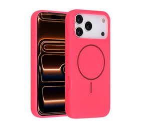 TUNIQ TUNIQ iPhone 17 Pro Max Backcover hoesje - Magsafe - Full Silicone - Felroze