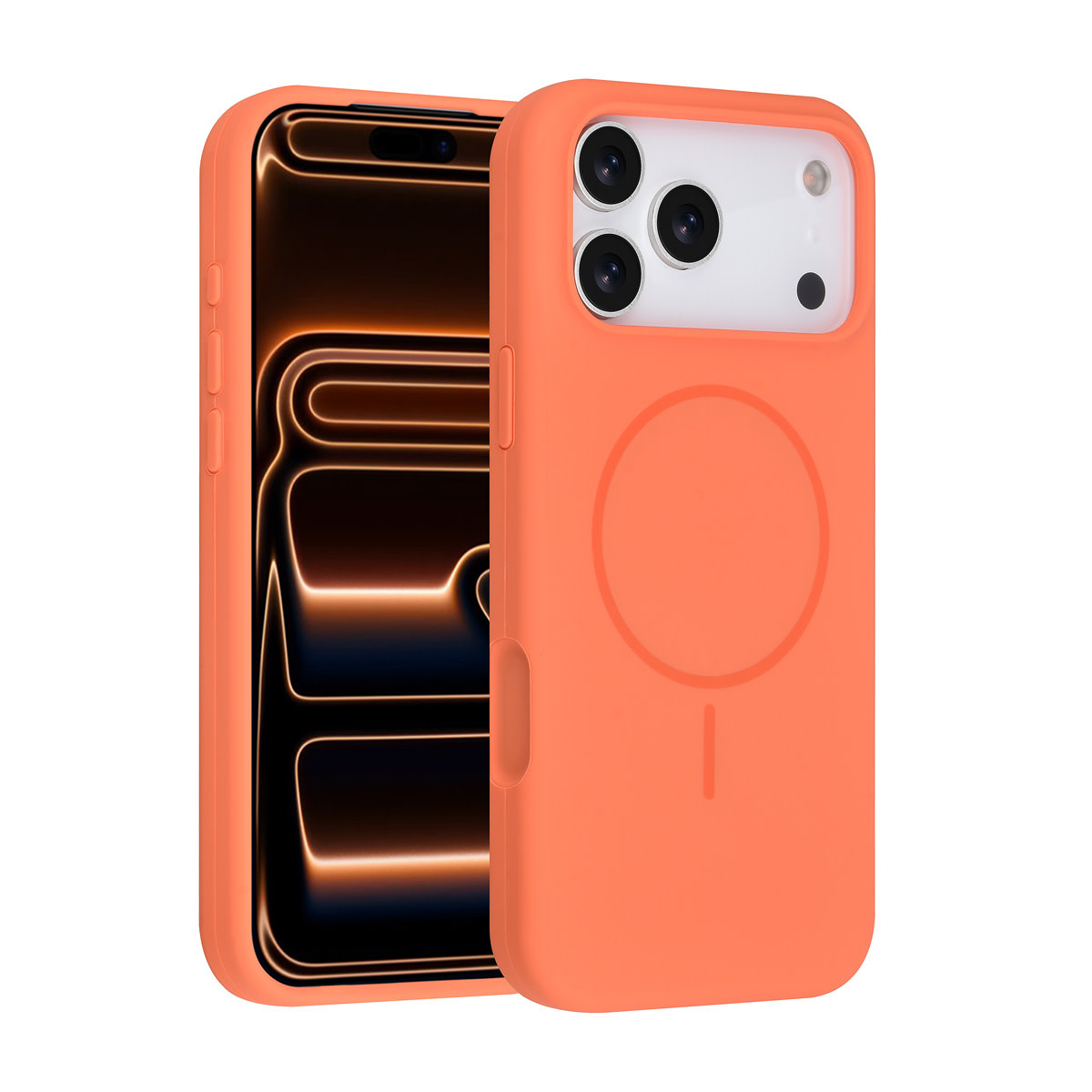 TUNIQ TUNIQ iPhone 17 Pro Max Backcover hoesje - Magsafe - Full Silicone - Oranje