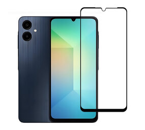 TUNIQ TUNIQ Galaxy A06 Tempered glass - 10D Full coverage Screenprotector - Black Edge