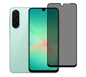 TUNIQ TUNIQ Galaxy A26 5G Screenprotector - Privacy Glass - Zwart TUNIQ TUNIQ Galaxy A26 5G Screenprotector - Privacy Glass - Zwart
