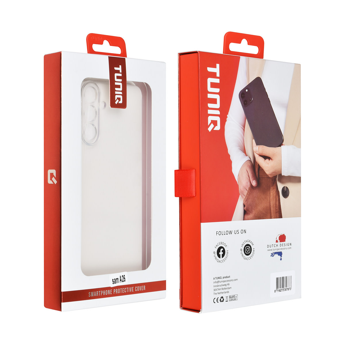 TUNIQ TUNIQ Galaxy A26 5G Backcover hoesje - Transparant, foto 6 van 6