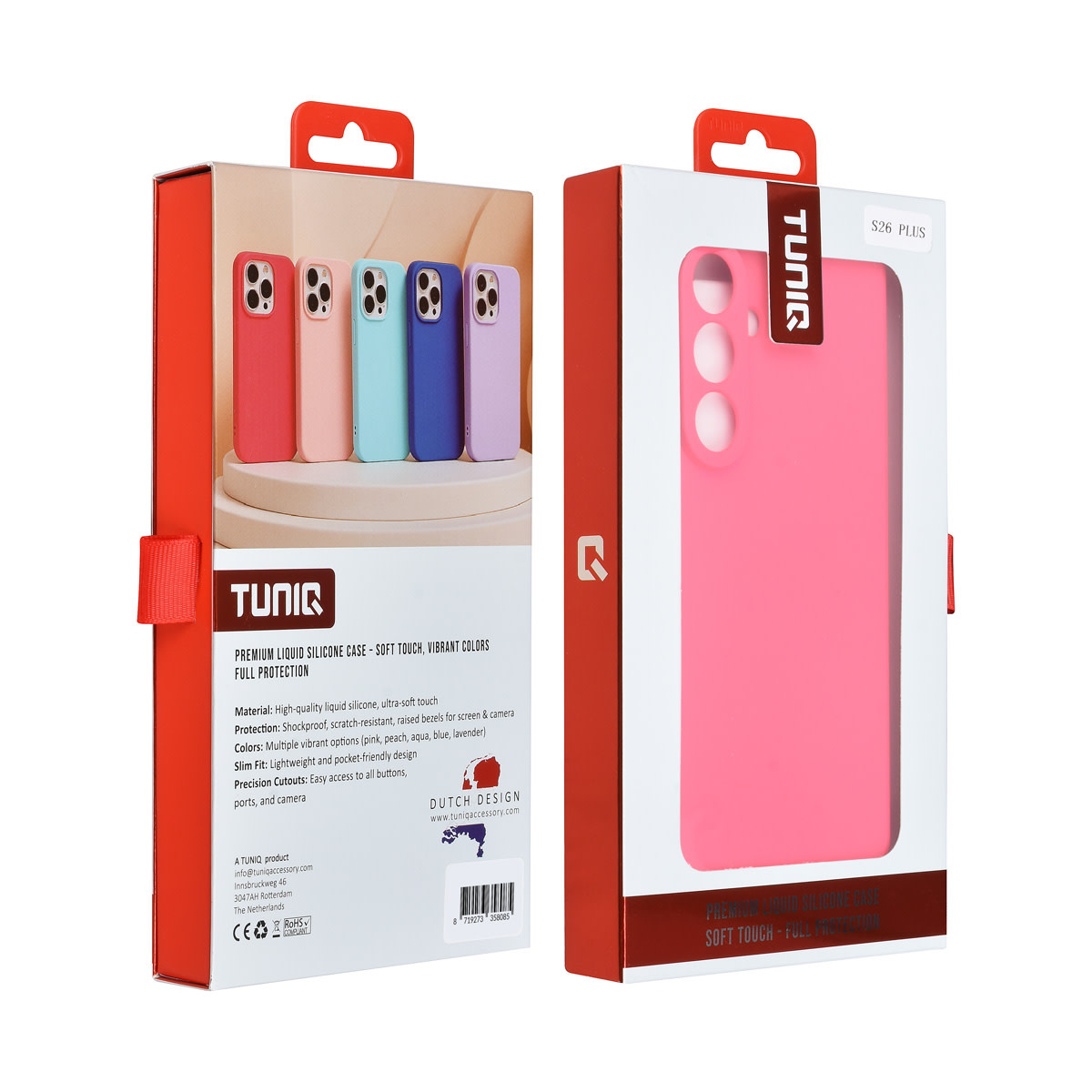 TUNIQ TUNIQ Galaxy S26 Plus Backcover hoesje - Felroze, foto 5 van 6