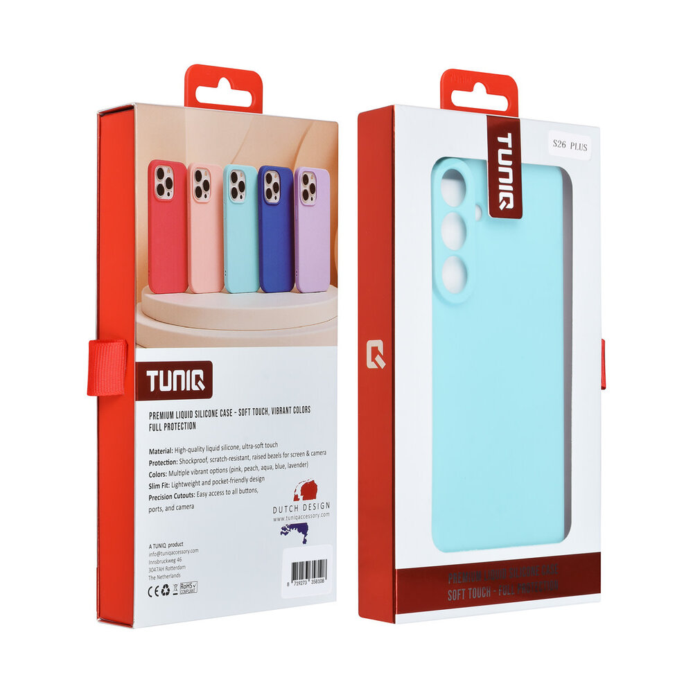TUNIQ TUNIQ Galaxy S26 Plus Back-Cover hul - Korallenblau TUNIQ TUNIQ Galaxy S26 Plus Back-Cover hul - Korallenblau
