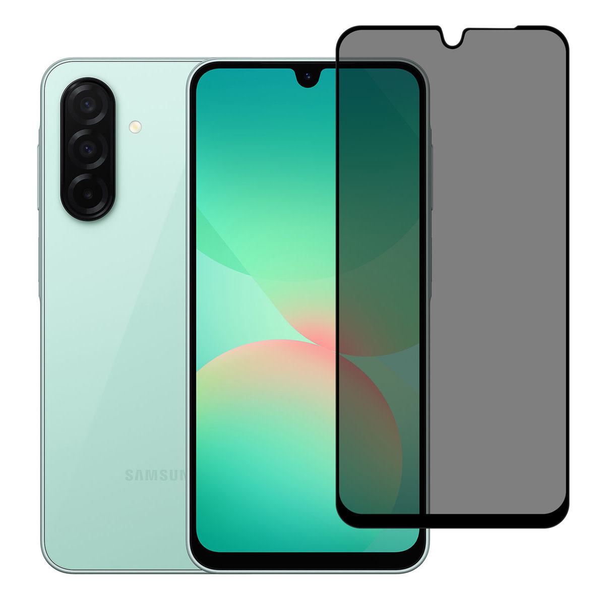 TUNIQ TUNIQ Galaxy A26 5G Screenprotector - Privacy Glass - Zwart, foto 3 van 4