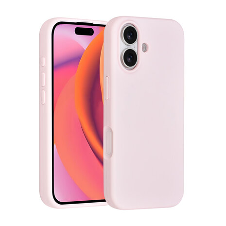 TUNIQ TUNIQ iPhone 16 Back-Cover hul - Full Silicone - Rosa