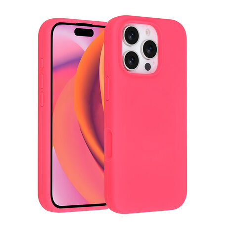 TUNIQ TUNIQ iPhone 16 Pro Back cover case - Full Silicone - Hot Pink TUNIQ TUNIQ iPhone 16 Pro Back cover case - Full Silicone - Hot Pink