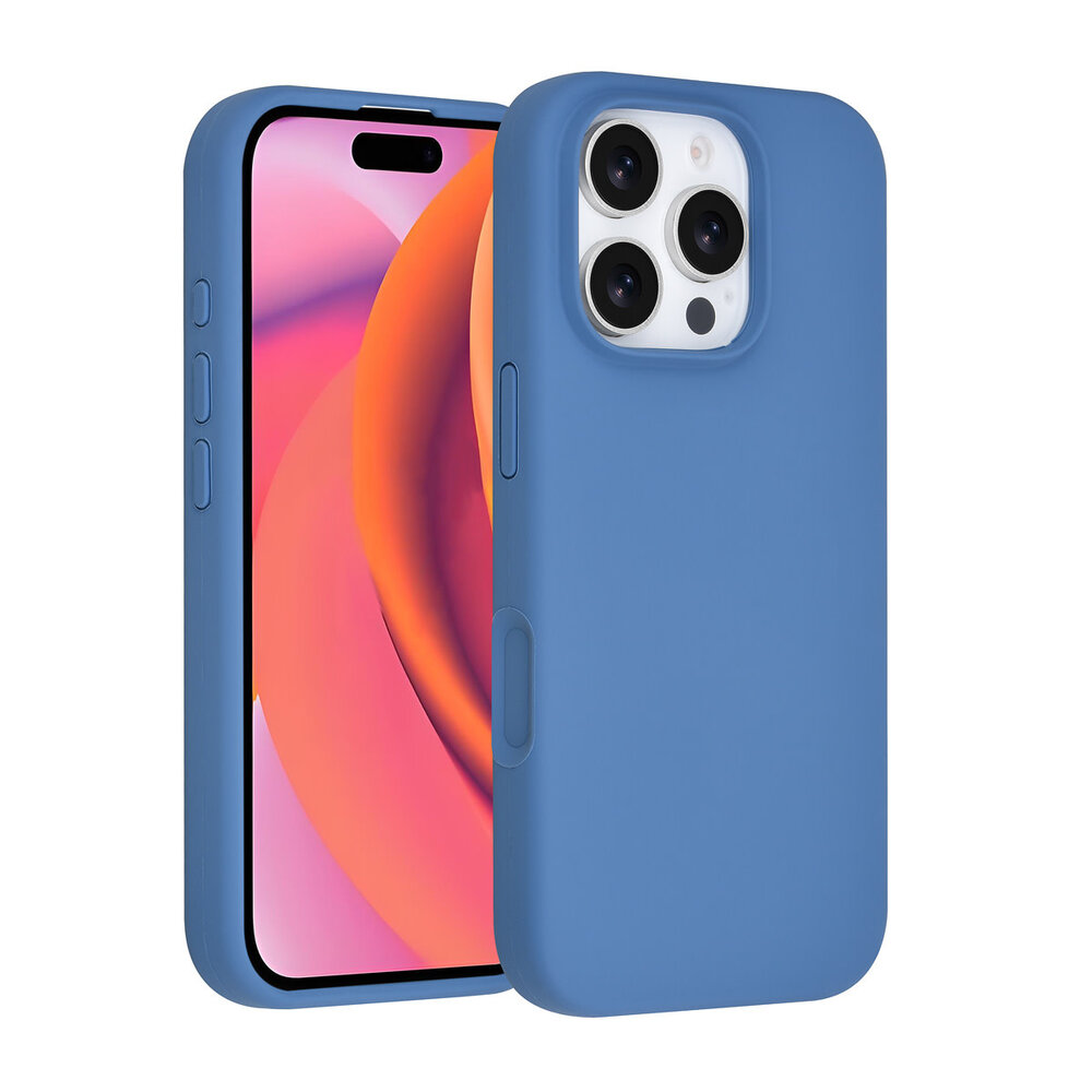 TUNIQ TUNIQ iPhone 16 Pro Back-Cover hul - Full Silicone - Blau