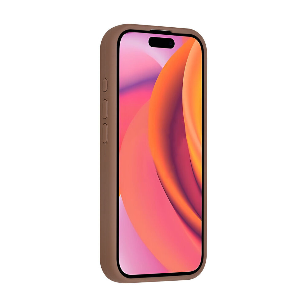 TUNIQ TUNIQ iPhone 16 Pro Backcover hoesje - Full Silicone - Bruin