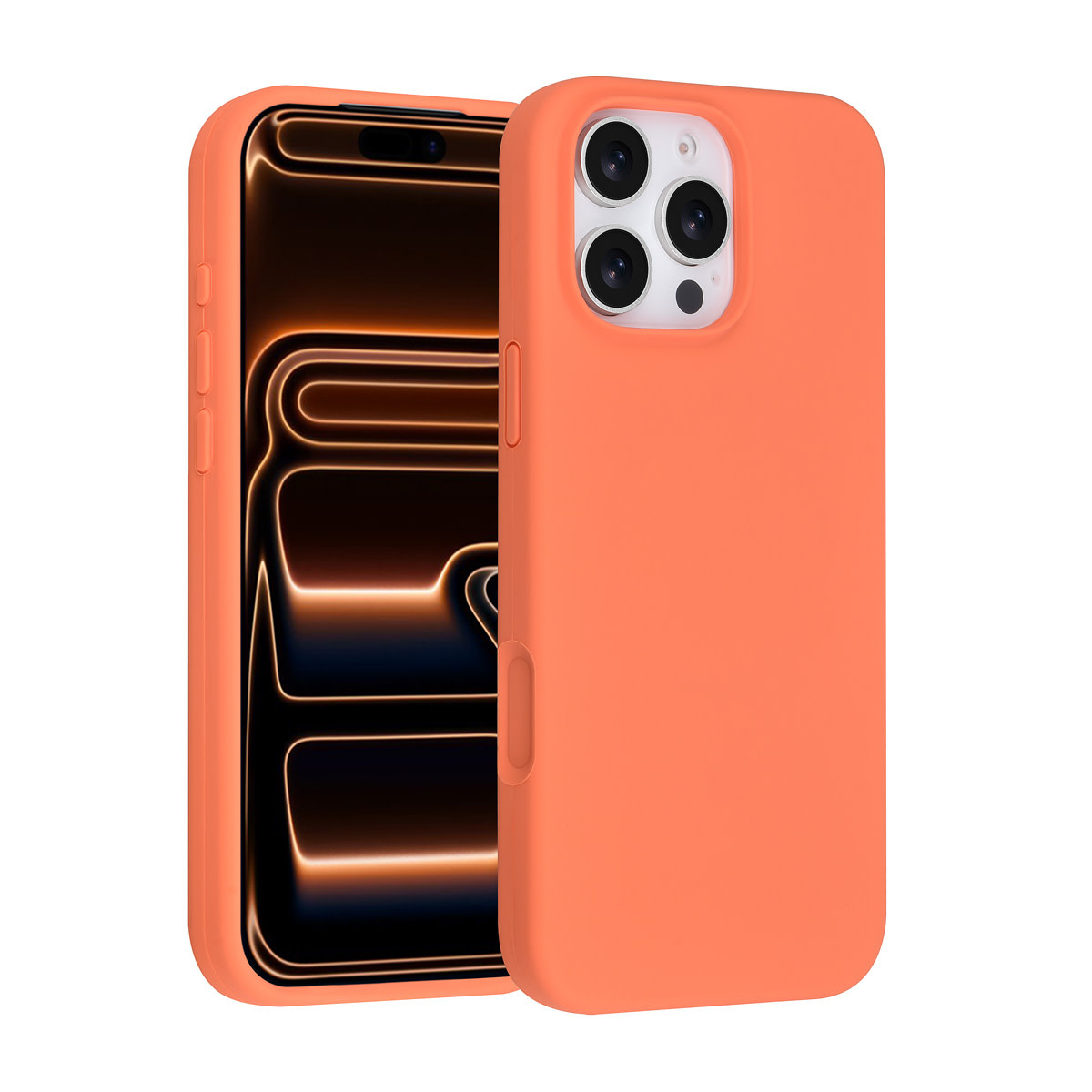 TUNIQ TUNIQ iPhone 16 Pro Max Backcover hoesje - Full Silicone - Oranje, foto 4 van 6