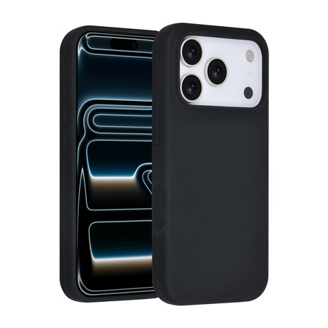 TUNIQ TUNIQ iPhone 17 Pro Back-Cover hul - Full Silicone - Schwarz TUNIQ TUNIQ iPhone 17 Pro Back-Cover hul - Full Silicone - Schwarz