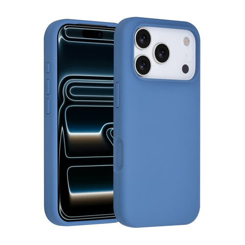 TUNIQ TUNIQ iPhone 17 Pro/iPhone 18 Pro Coque arrière Entièrement en silicone - Bleu