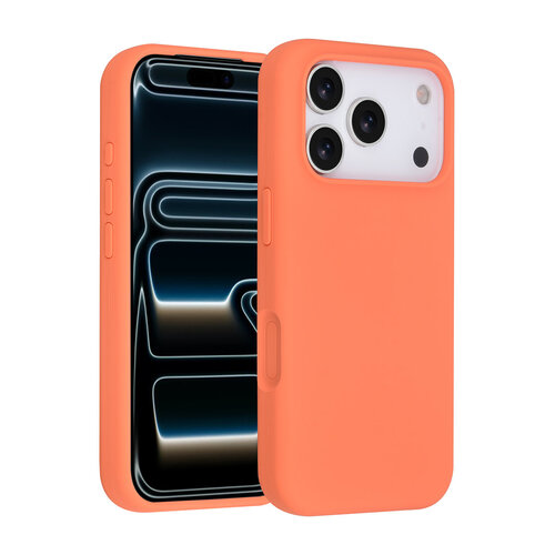 TUNIQ TUNIQ iPhone 17 Pro/iPhone 18 Pro Coque arrière Entièrement en silicone - Orange