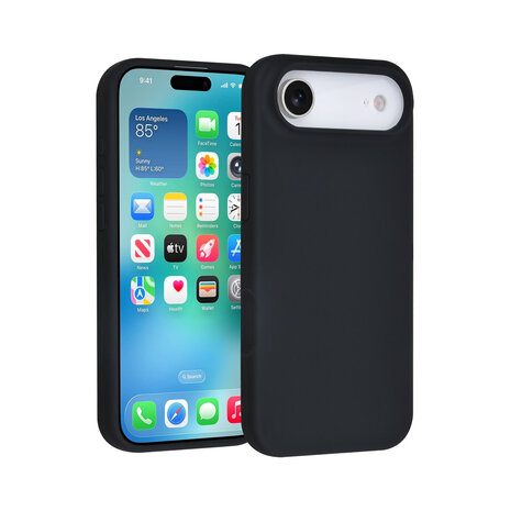 TUNIQ TUNIQ iPhone 17 Air Back cover coque - Full Silicone - Noir