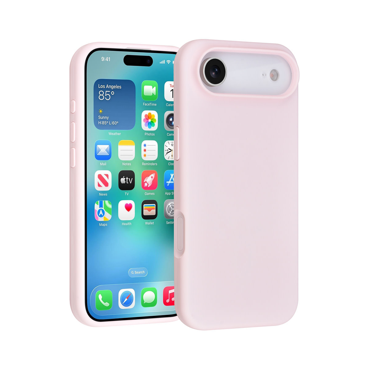 TUNIQ TUNIQ iPhone 17 Air Backcover hoesje - Full Silicone - Roze, foto 4 van 6
