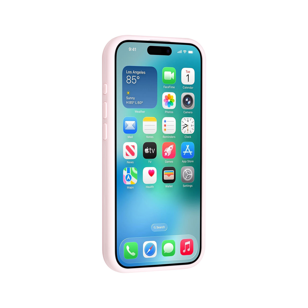 TUNIQ TUNIQ iPhone 17 Air Backcover hoesje - Full Silicone - Roze, foto 5 van 6