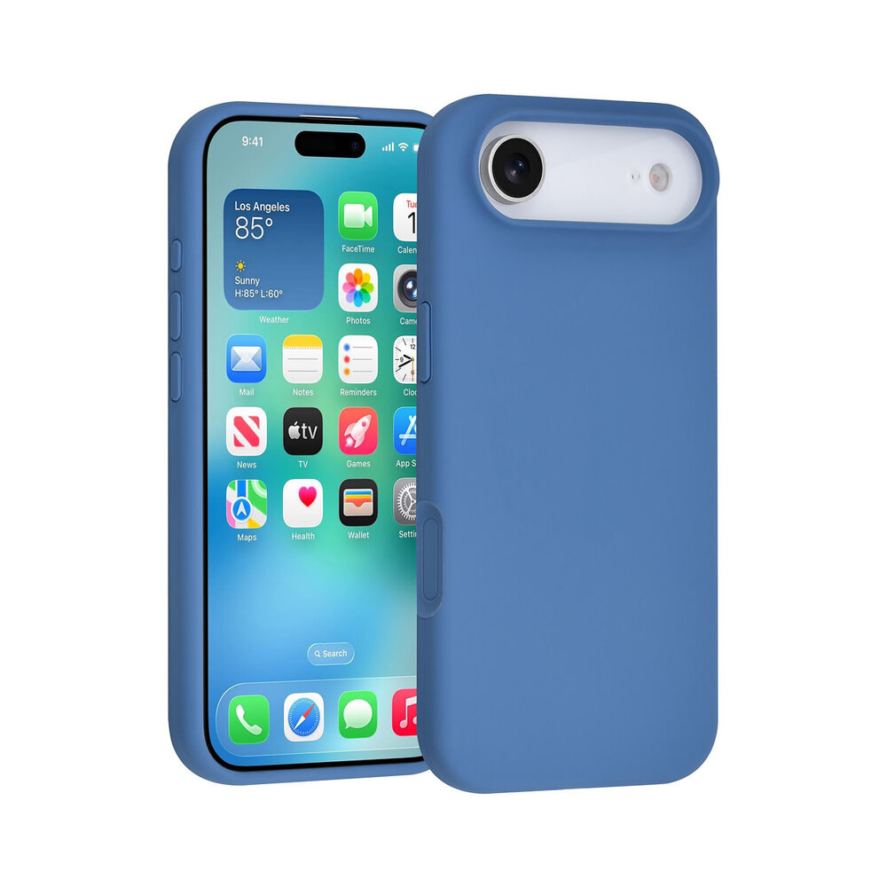 TUNIQ TUNIQ iPhone 17 Air Back cover coque - Full Silicone - Bleu TUNIQ TUNIQ iPhone 17 Air Back cover coque - Full Silicone - Bleu