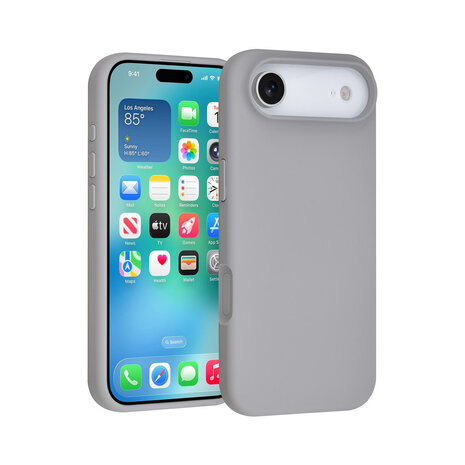TUNIQ TUNIQ iPhone 17 Air Back cover coque - Full Silicone - Gris TUNIQ TUNIQ iPhone 17 Air Back cover coque - Full Silicone - Gris