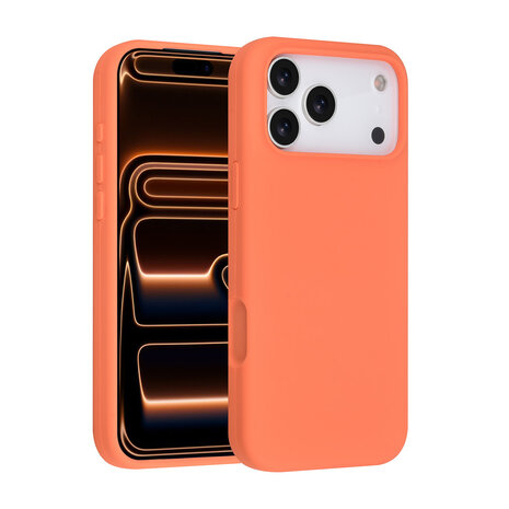 TUNIQ TUNIQ iPhone 17 Pro Max Back cover coque - Full Silicone - Orange