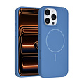 TUNIQ TUNIQ iPhone 16 Pro Max Back cover coque - Magsafe - Full Silicone - Bleu