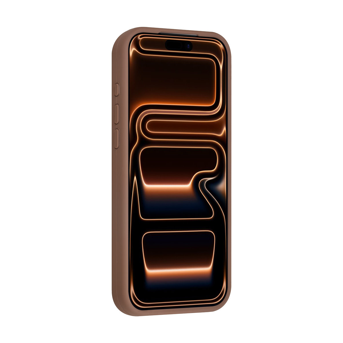 TUNIQ TUNIQ iPhone 16 Pro Max Backcover hoesje - Magsafe - Full Silicone - Bruin, foto 5 van 6