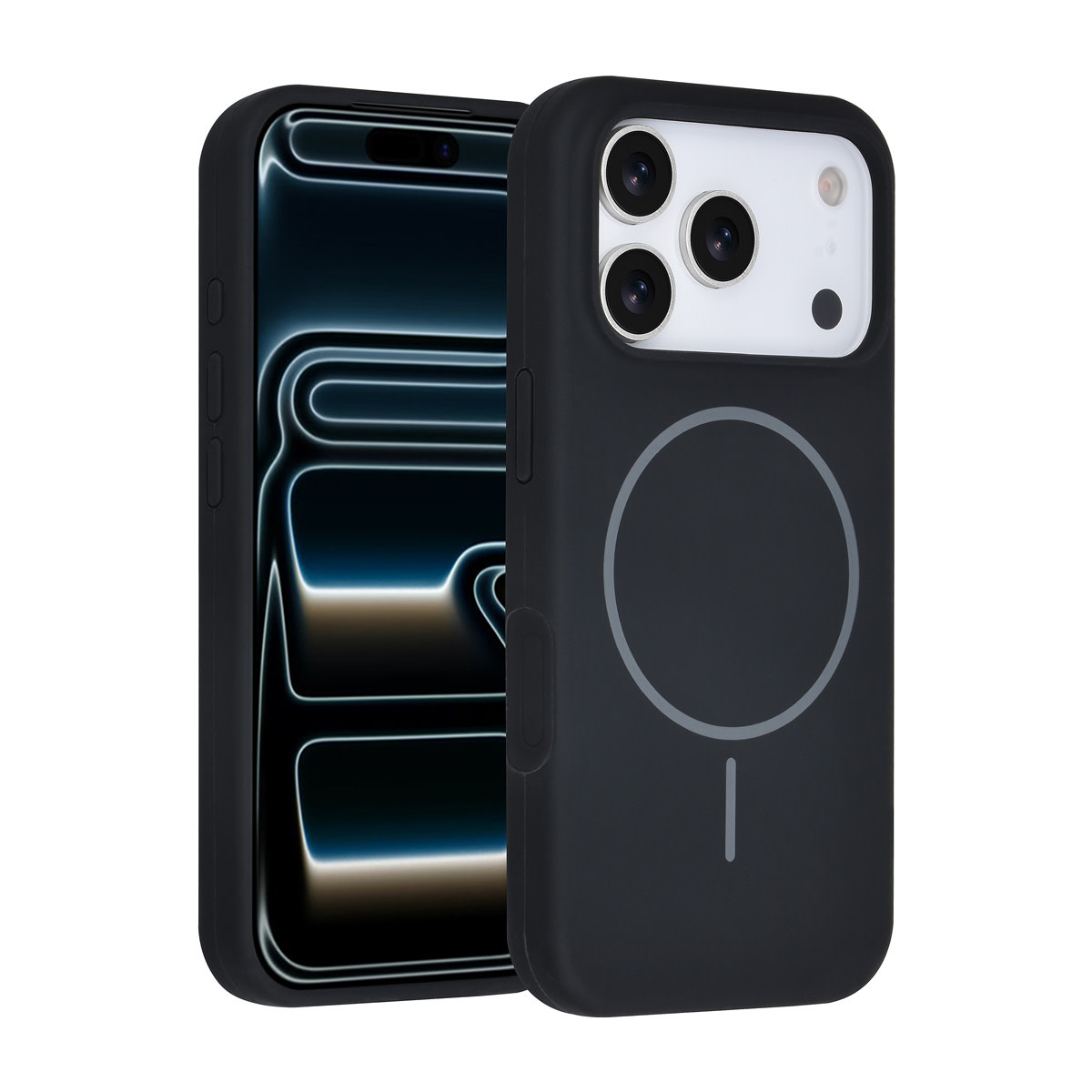 TUNIQ TUNIQ iPhone 17 Pro Backcover hoesje - Magsafe - Full Silicone - Zwart, foto 5 van 6