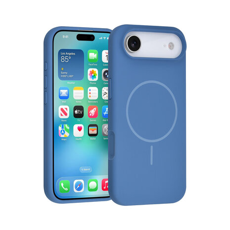 TUNIQ TUNIQ iPhone 17 Air Backcover hoesje - Magsafe - Full Silicone - Blauw TUNIQ TUNIQ iPhone 17 Air Backcover hoesje - Magsafe - Full Silicone - Blauw
