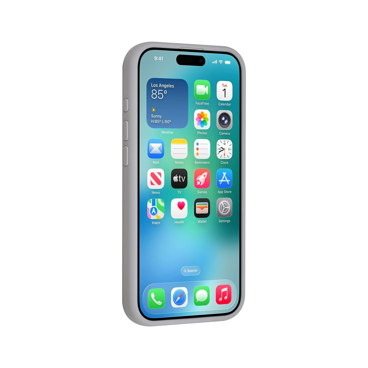 TUNIQ TUNIQ iPhone 17 Air Backcover hoesje - Magsafe - Full Silicone - Grijs, foto 4 van 6