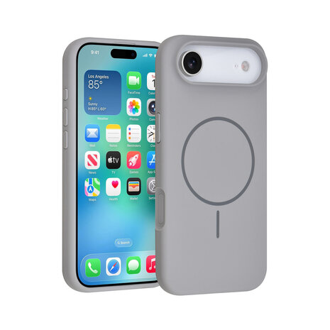 TUNIQ TUNIQ iPhone 17 Air Back-Cover hul - Magsafe - Full Silicone - Grau TUNIQ TUNIQ iPhone 17 Air Back-Cover hul - Magsafe - Full Silicone - Grau