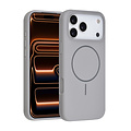 TUNIQ TUNIQ iPhone 17 Pro Max/iPhone 18 Pro Max Coque arrière MagSafe Entièrement en silicone - Gris