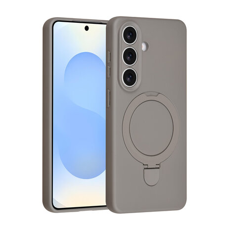 TUNIQ TUNIQ Galaxy S26 Back cover coque - Magsafe With Ring Stand - Hanger - Titanium Grey