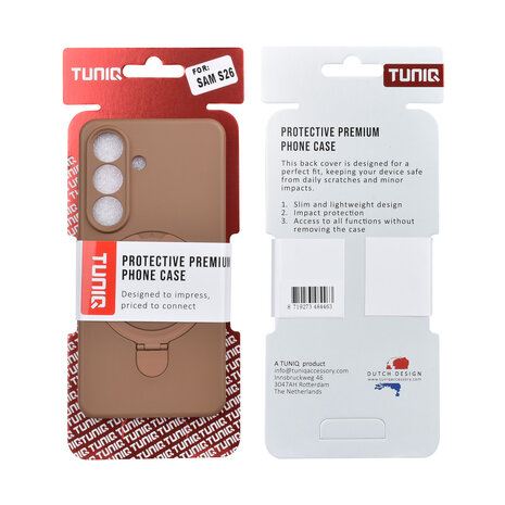 TUNIQ TUNIQ Galaxy S26 Back cover case - Magsafe With Ring Stand - Hanger - Desert Brown