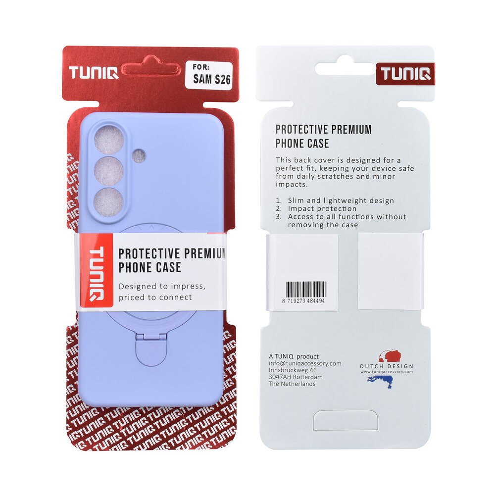 TUNIQ TUNIQ Galaxy S26 Back cover coque - Magsafe With Ring Stand - Hanger - Lilas