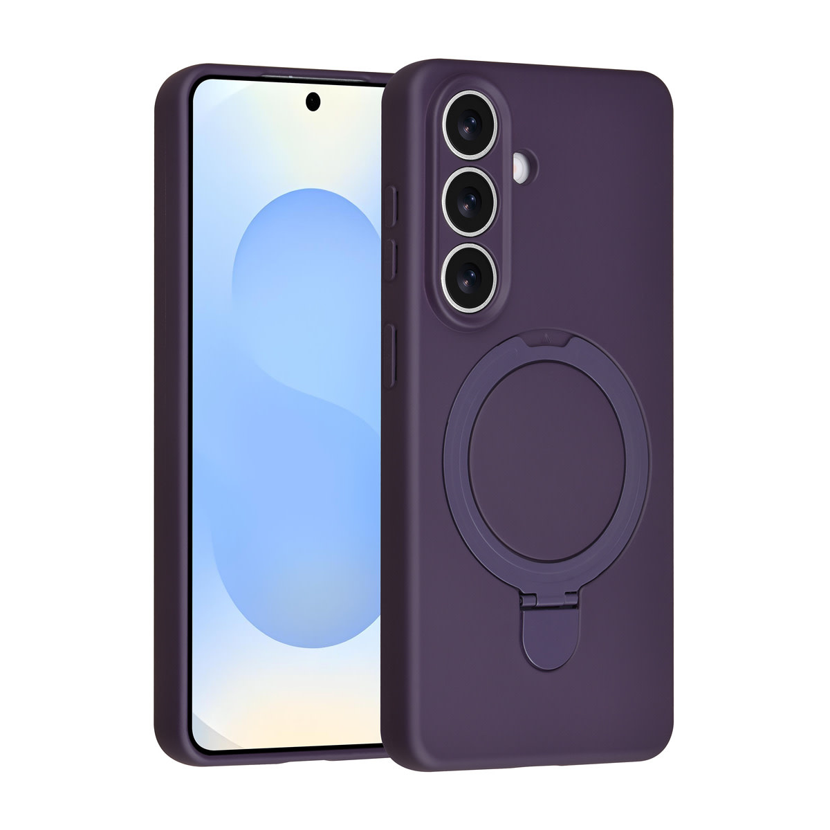 TUNIQ TUNIQ Galaxy S26 Backcover hoesje - Magsafe With Ring Stand - Hanger - Grape Purple