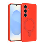 TUNIQ TUNIQ Galaxy S26 Backcover hoesje - Magsafe With Ring Stand - Hanger - Classic Red