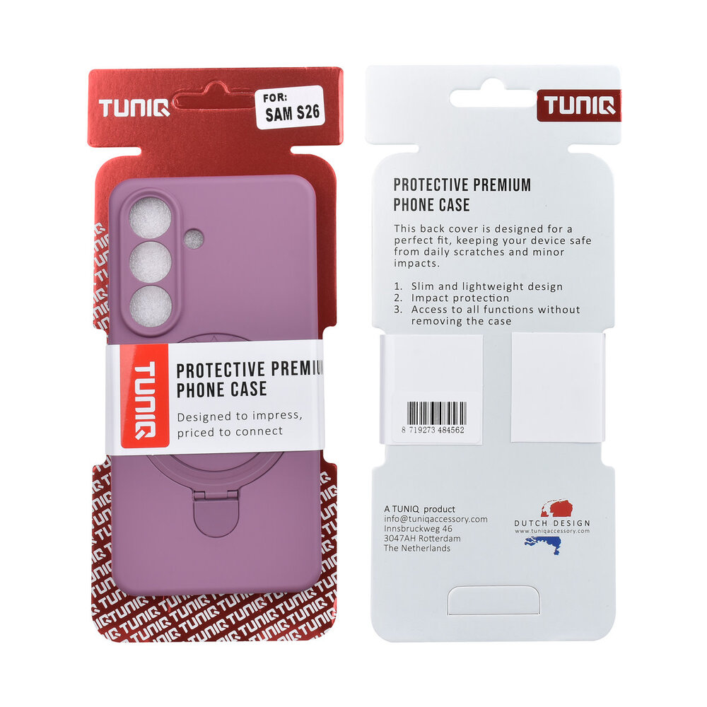 TUNIQ TUNIQ Galaxy S26 Backcover hoesje - Magsafe With Ring Stand - Hanger - Sunset Purple TUNIQ TUNIQ Galaxy S26 Backcover hoesje - Magsafe With Ring Stand - Hanger - Sunset Purple