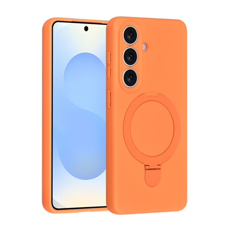 TUNIQ TUNIQ Galaxy S26 Back cover coque - Magsafe With Ring Stand - Hanger - Tangerine Orange