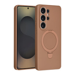 TUNIQ Galaxy S26 Ultra Backcover hoesje - Magsafe With Ring Stand - Hanger - Desert Brown