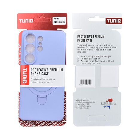 TUNIQ TUNIQ Galaxy S26 Ultra Back-Cover hul - Magsafe With Ring Stand - Hanger - Lila
