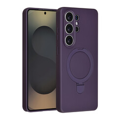TUNIQ Galaxy S26 Ultra Backcover hoesje - Magsafe With Ring Stand - Hanger - Grape Purple